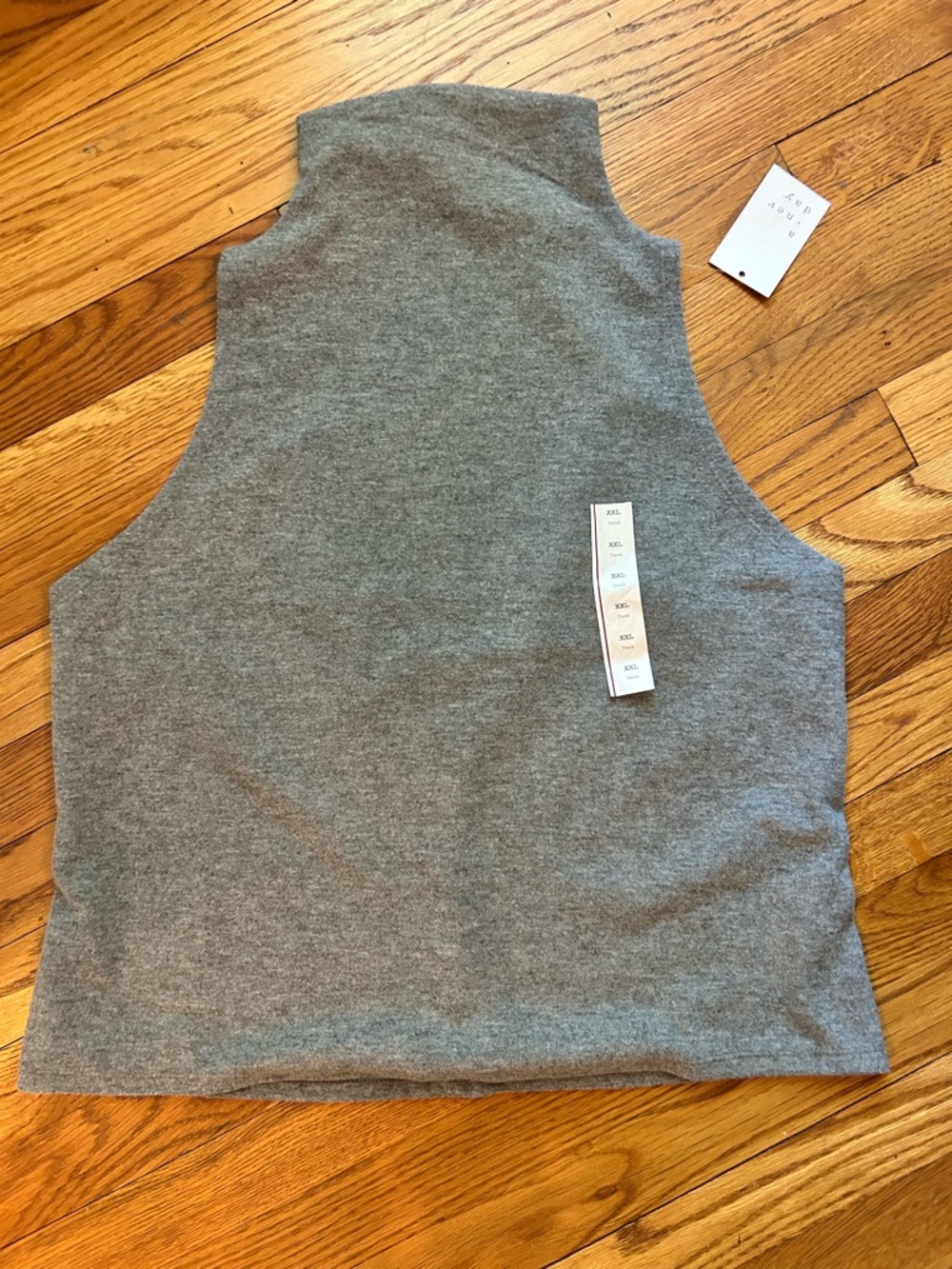 a new day Sleeveless Mock Neck Top - Gray